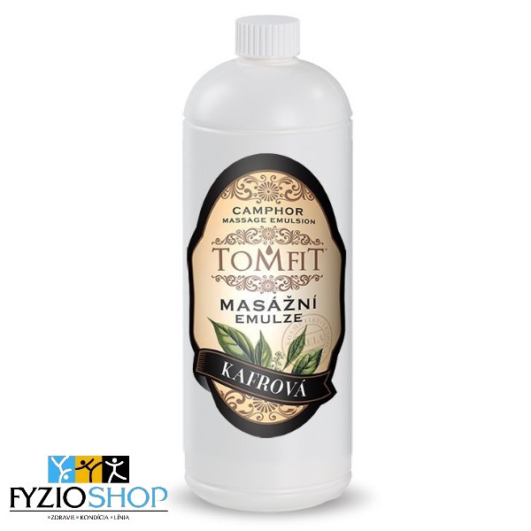 TOMFIT Masážna emulzia gáfrová 1000 ml | Hrejivá športová emulzia