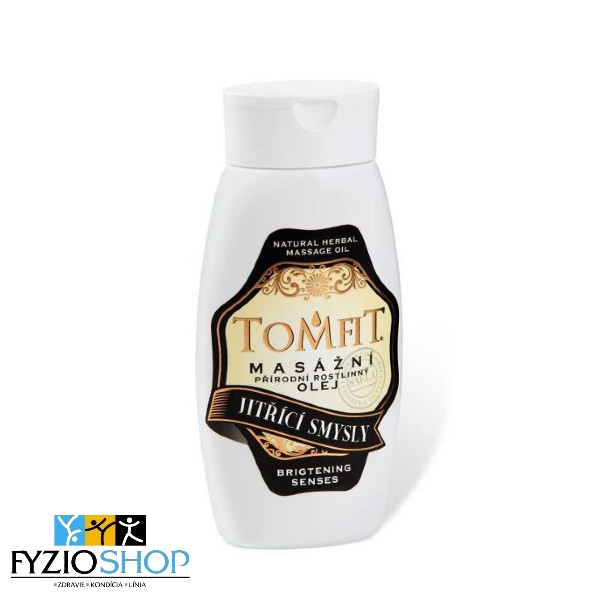 TOMFIT Prírodný masážny olej Jatriaci zmysly 250 ml – relaxačný olej s exotickou vôňou