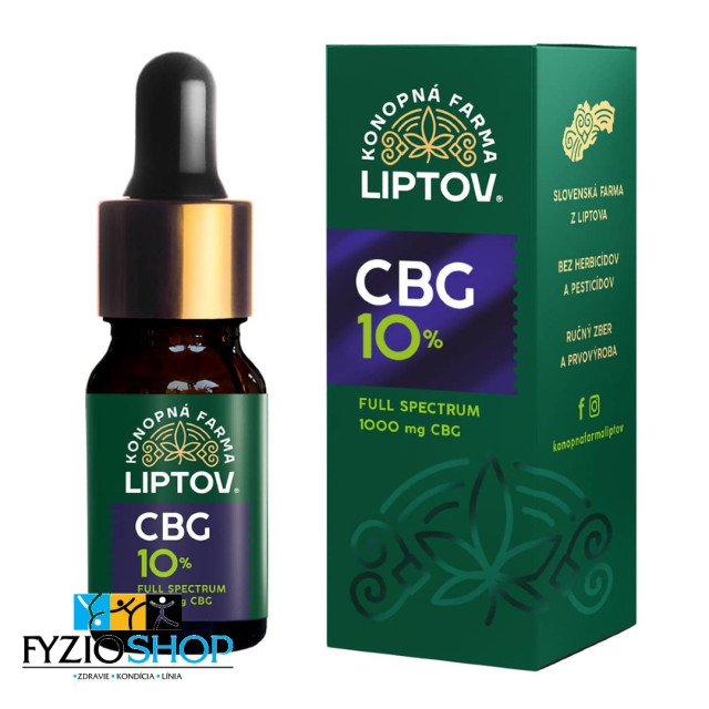 cbg 10% olej full spectrum konopna farma liptov