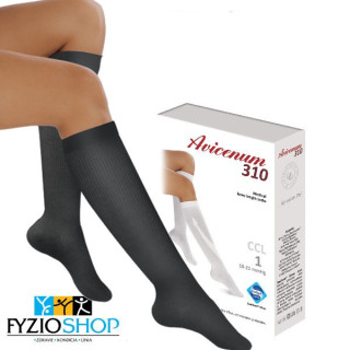 antracitove bavlnene kompresne podkolienky avicenum phlebo 310 42 44
