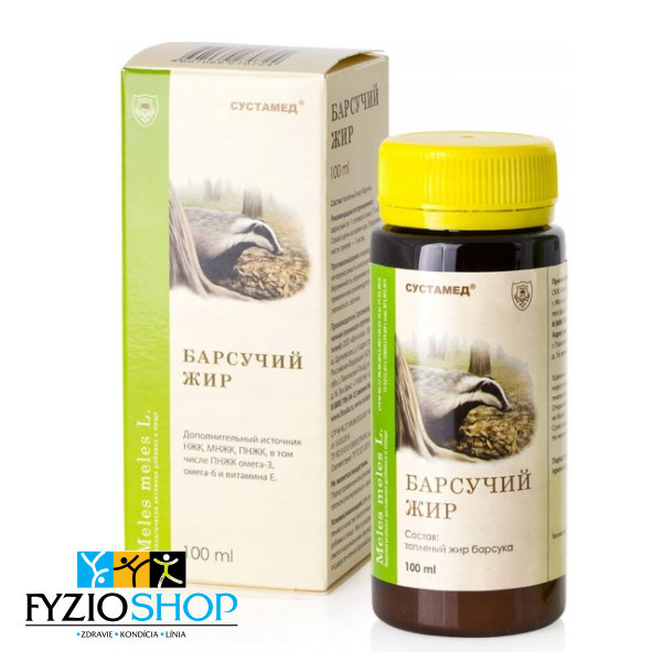 Jazvečí tuk 100 ml – prírodný balzam na bolesti kĺbov, prechladnutie a regeneráciu