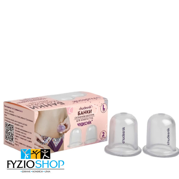 masážne banky proti celulitide 2ks 50mm chudesnik