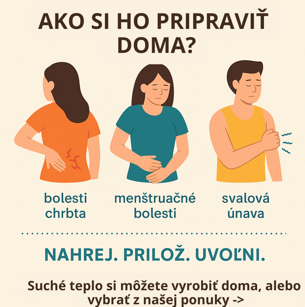 Ako pomáha suché teplo a ako si vyrobiť hrejivý vankúšik doma